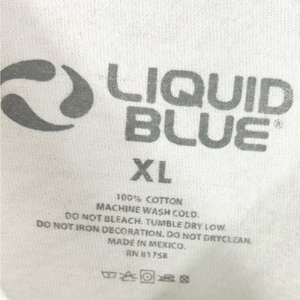 JIMI HENDRIX T Shirt Men’s XL Liquid Blue KISS THE SKY AUTHENTIC HENDRIX - Picture 3 of 9